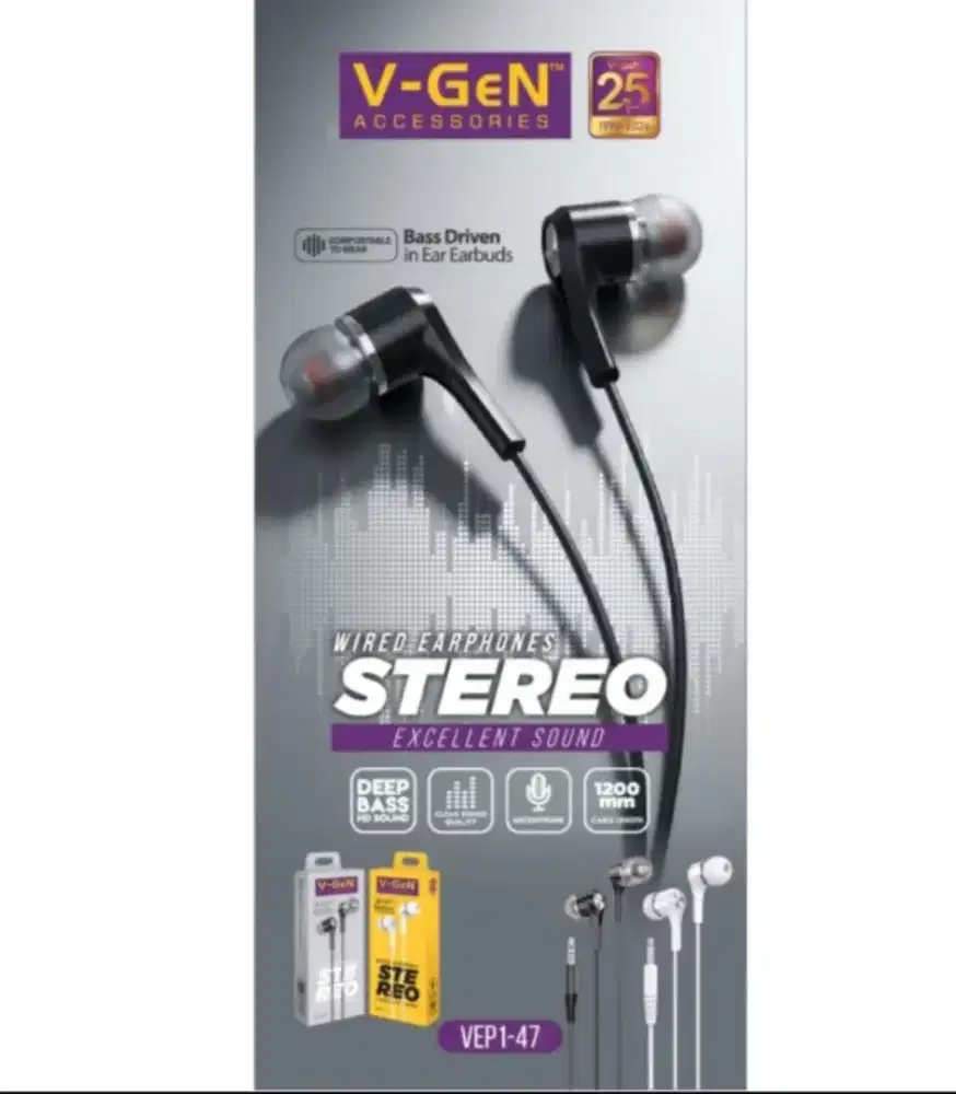 V-Gen headset kabel stereo vep1-47