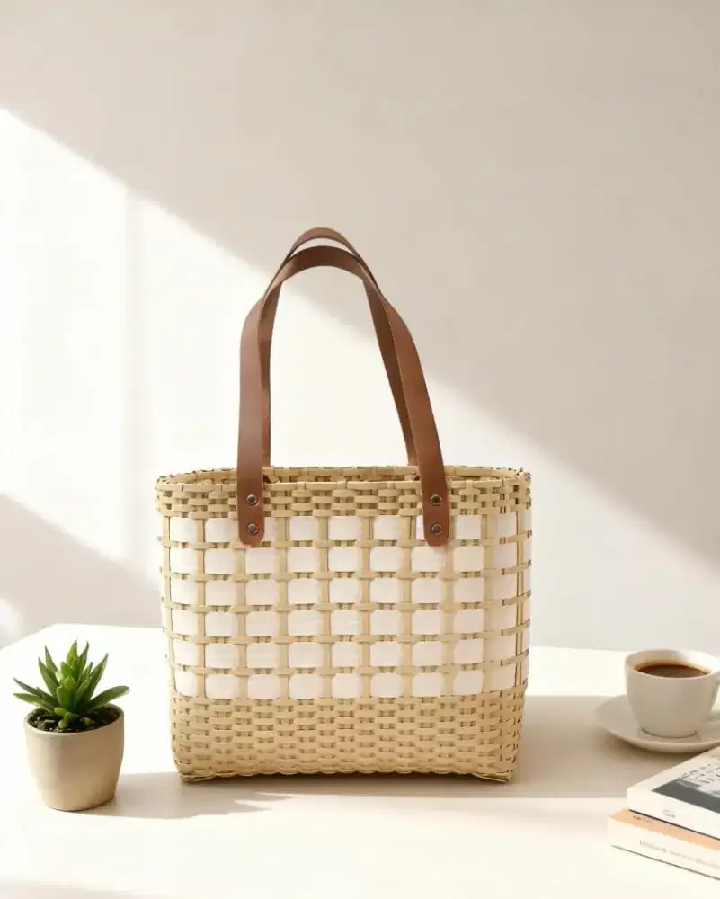 Tas antik anyaman rotan