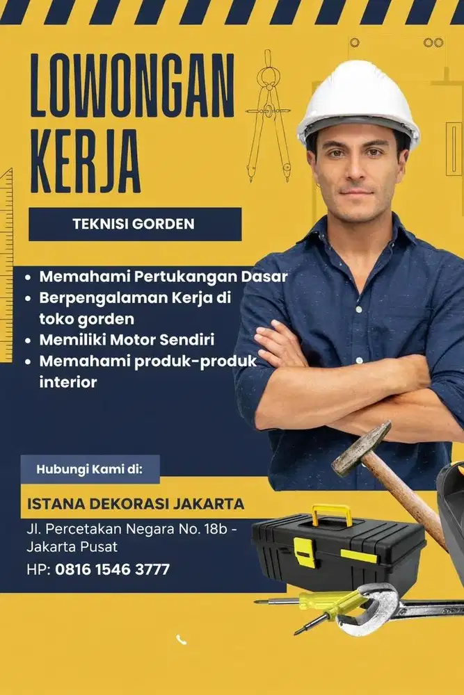 Teknisi / Tukang Gorden