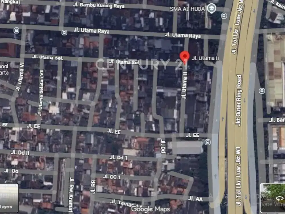 Rumah Hitung Tanah Cengkareng Jakarta Barat Area Pertokoan