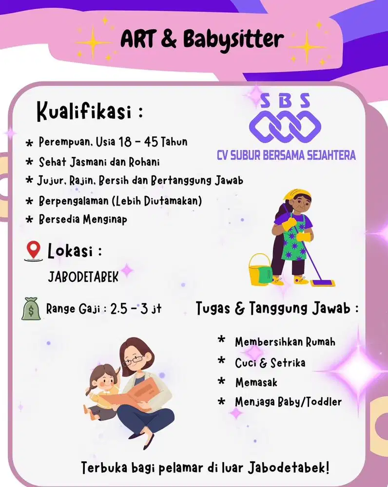 Loker ART & Babysitter