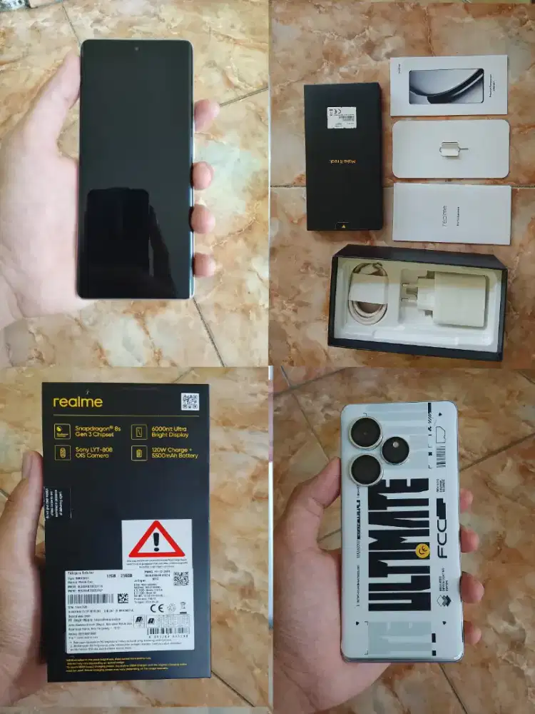 Realme GT 12/256 GB Mulus Fullset – Pemakaian 1 Tahun