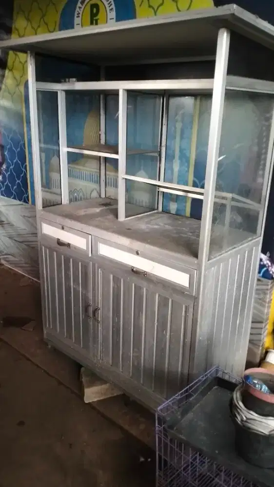 Gerobak aluminium bekas