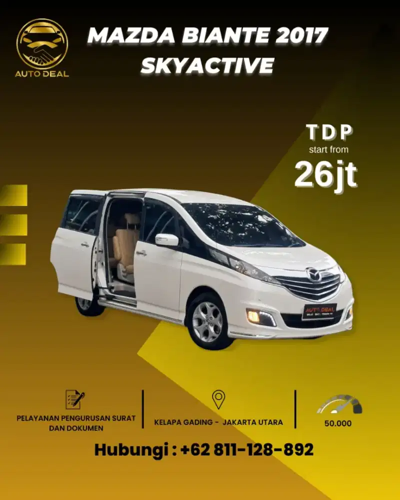 KM 53 RB!!! MAZDA BIANTE 2.0 SKYACTIVE 2017 SUPER MULUS