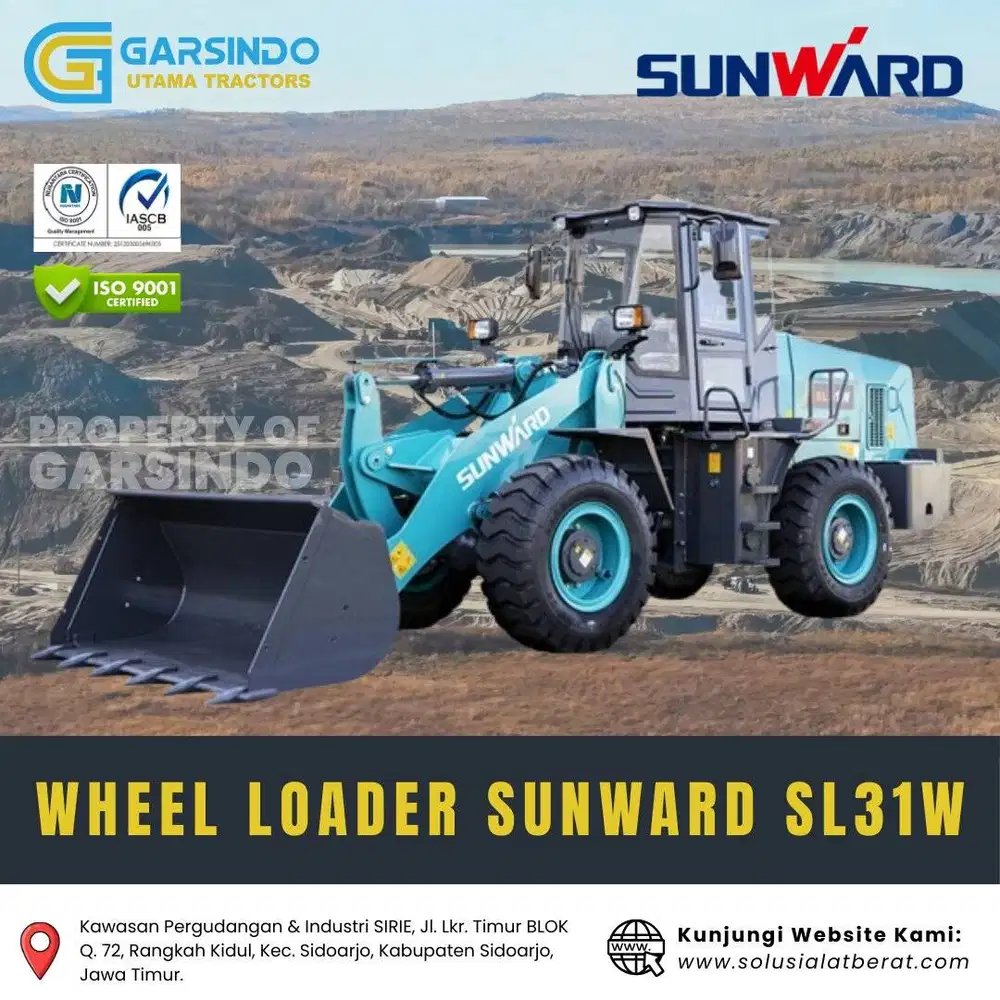 Wheel Loader Sunward SL31W | Surabaya | Harga Terbaik Jawa Timur 2026