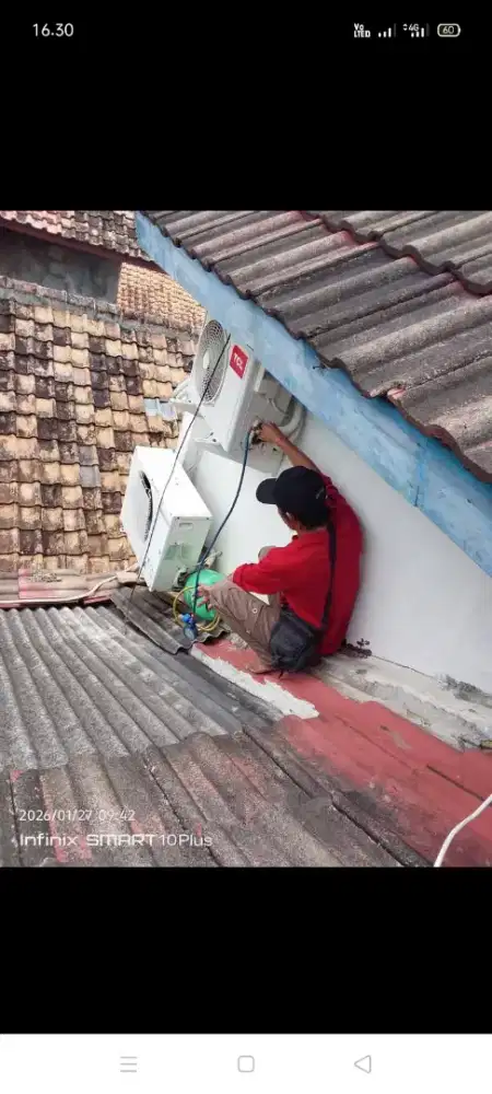 Jasa servis AC kulkas mesin cuci kompa air dll bergaransi