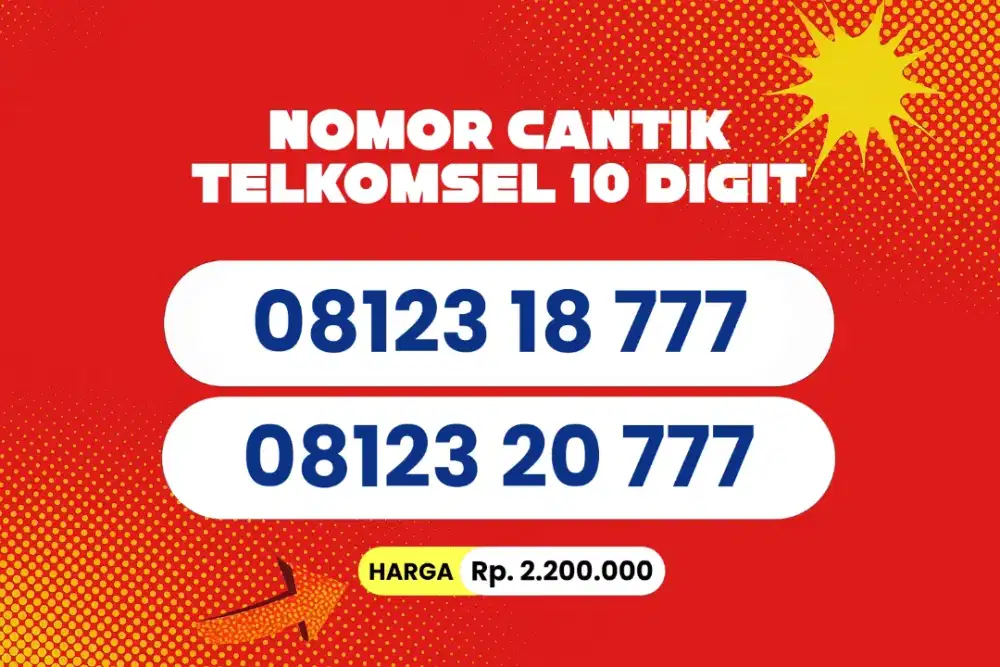 Nomor Cantik Telkomsel 10 Digit Premium