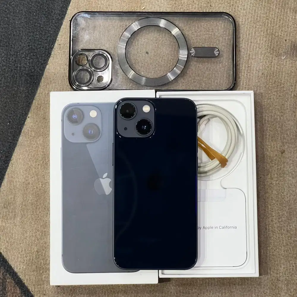 iphone 13 mini 256gb resmi beacukai batre real 95% fullset original