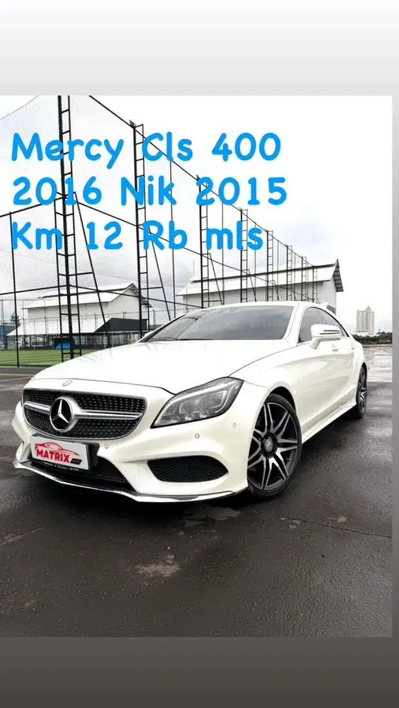Mercy CLS400 2016 Nik2015 white on black Siap pakai
