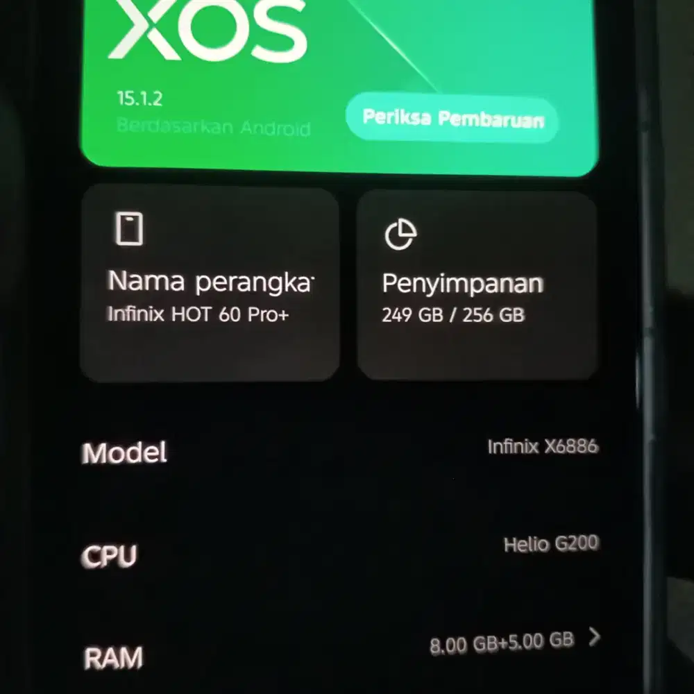 Infinix Hot 60 Pro+ 8/256 minusss
