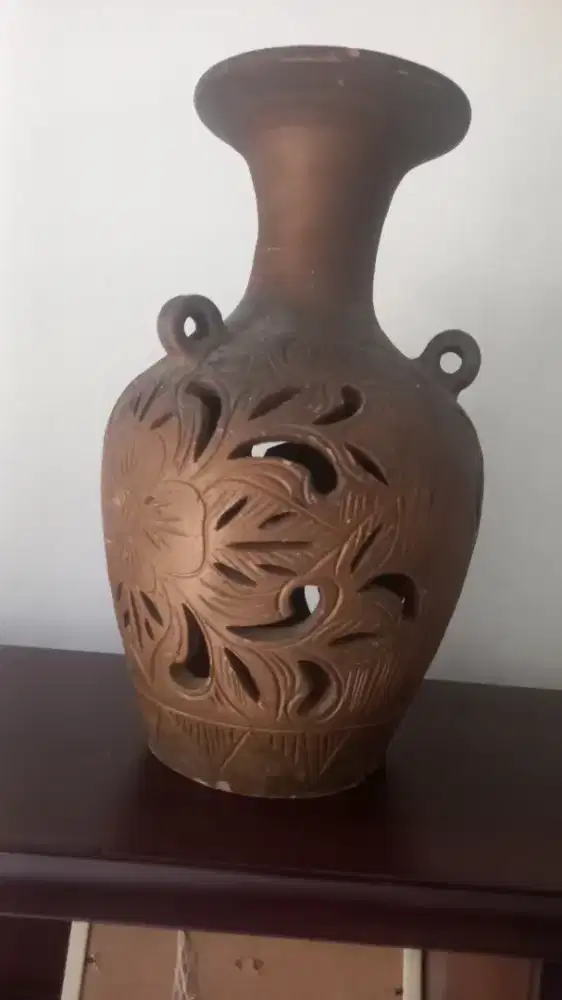 VAS BUNGA UKIR  ANTIK 1942