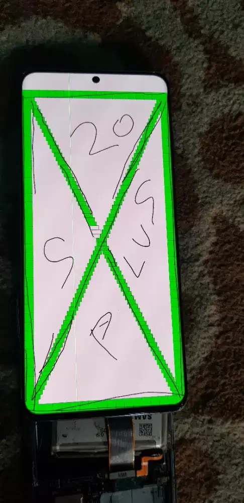 Lcd samsung s20 plus minus garis