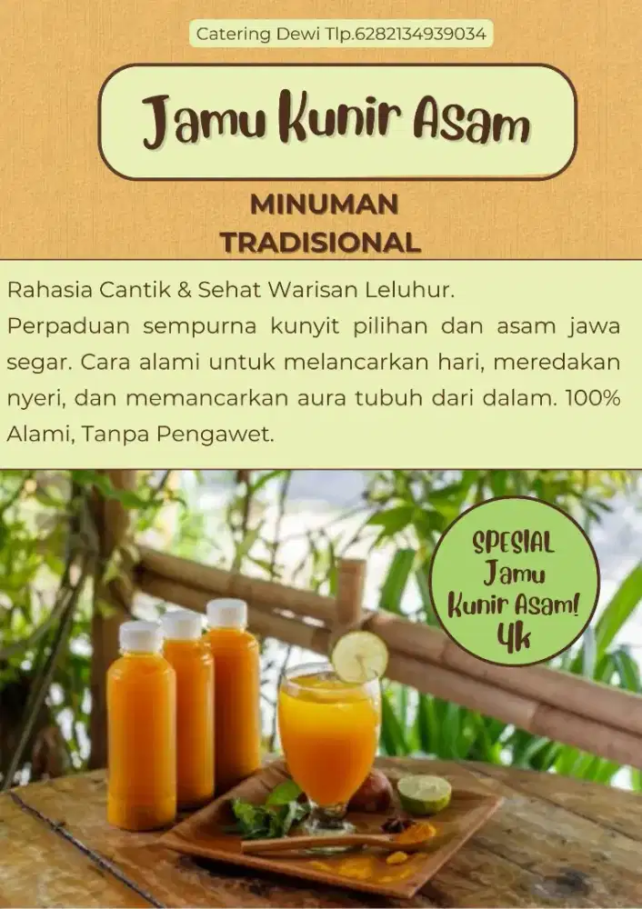 Menerima pesanan jamu kunir asam