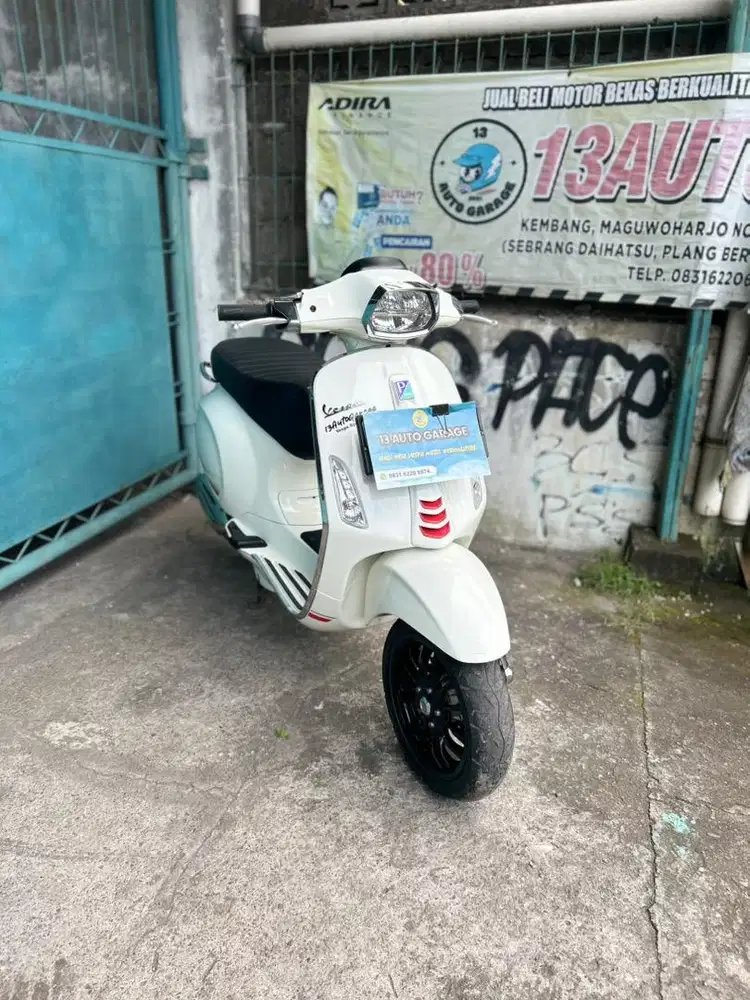 Vespa Sprint S 150 Putih White ABS Iget Facelift LED FL Piaggio