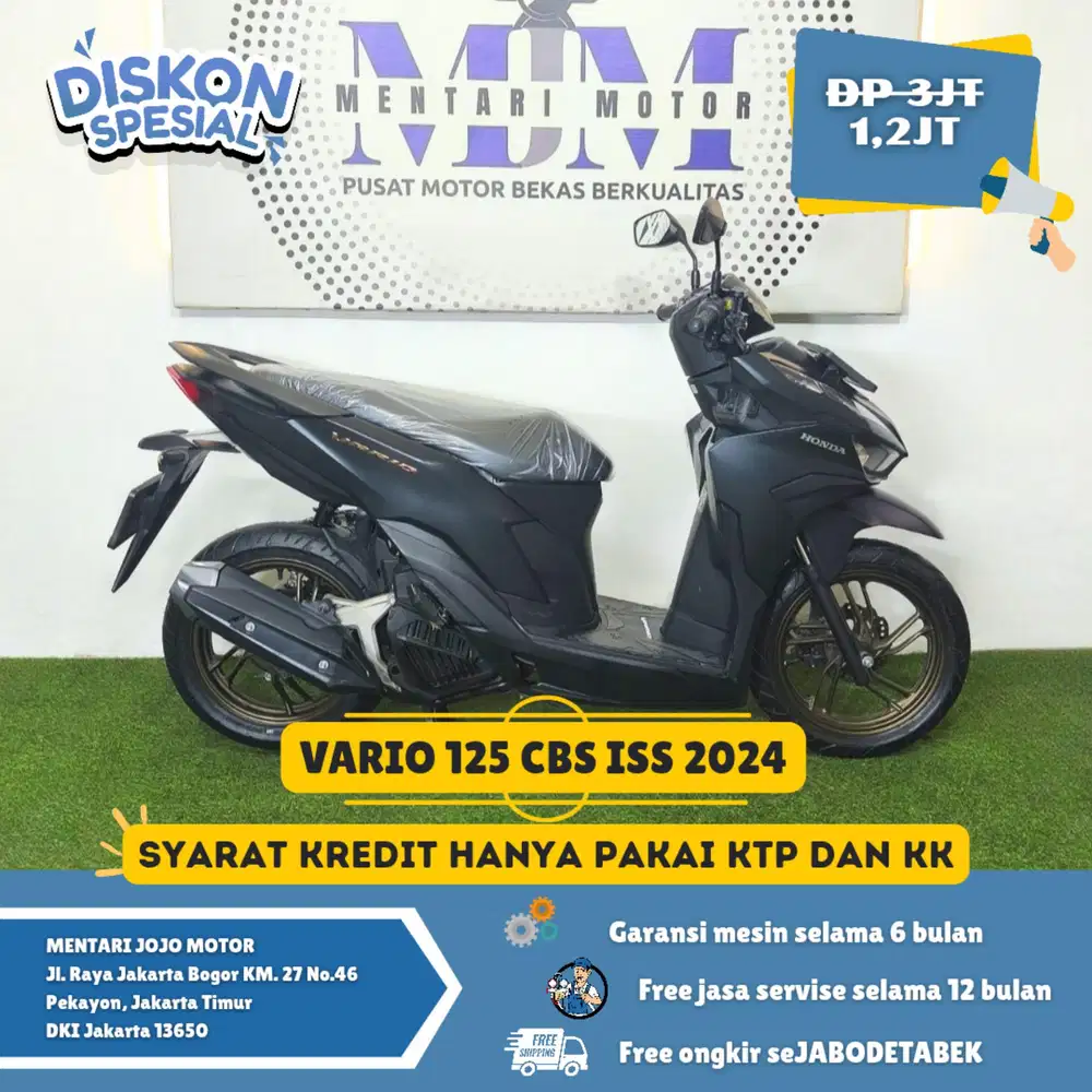 VARIO 126 CBS ISS 2024 MESIJ GRES BERGARANSI CASH KREDIT