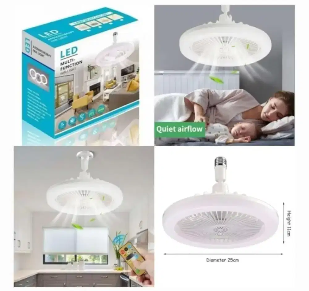 LAMPU LED+KIPAS ANGIN SX