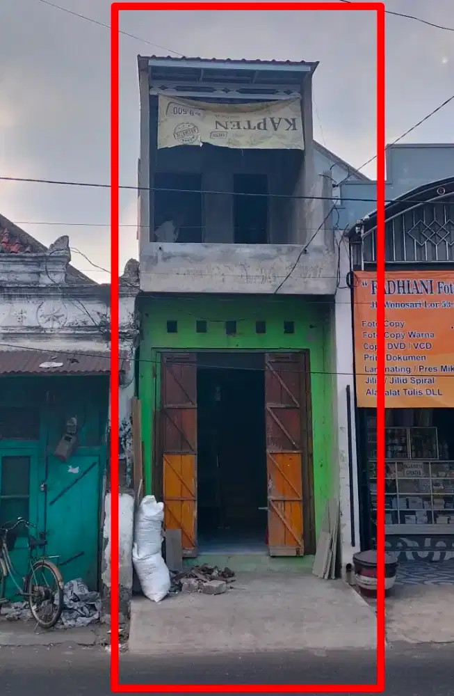 Disewakan ruko 2 lantai baru bangun