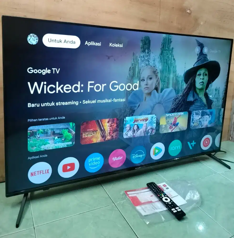 GOGLE TV 50 SHARP UHD 4K besel-less