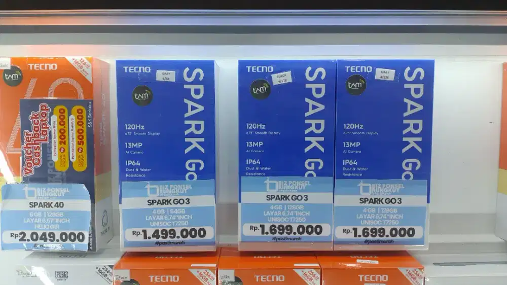 TECNO SPARK GO 3 BISA DICICIL TANPA DP