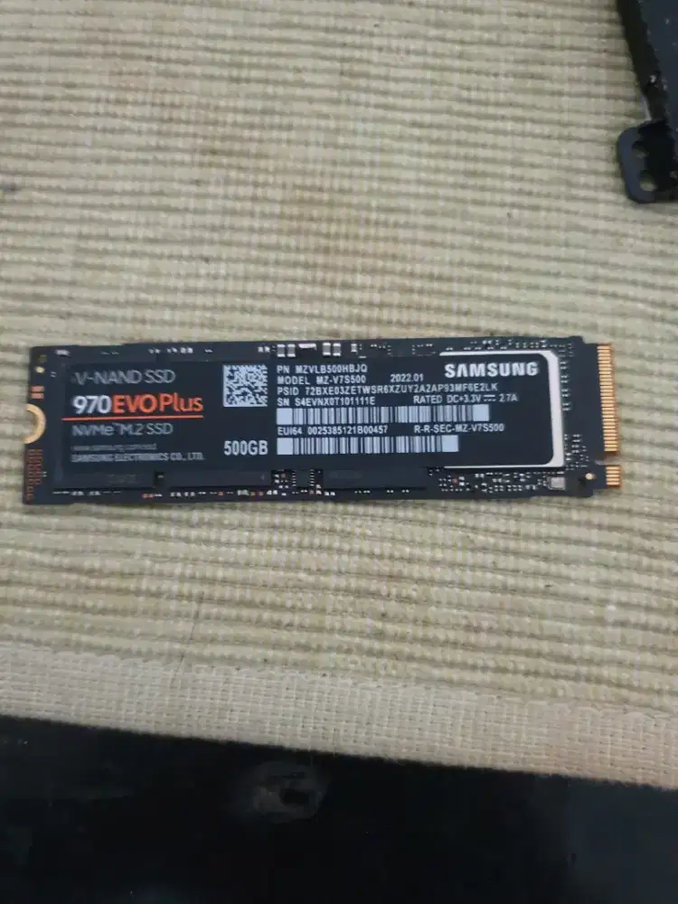 NVME SSD 512GB SAMSUNG EVO 970 PLUS