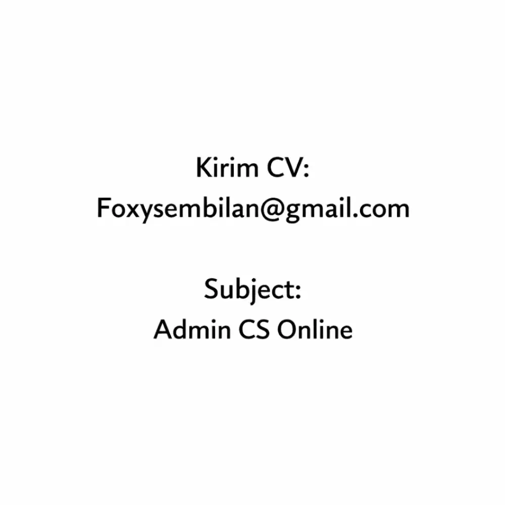 Lowongan Kerja CS Tangerang / Loker Tangerang