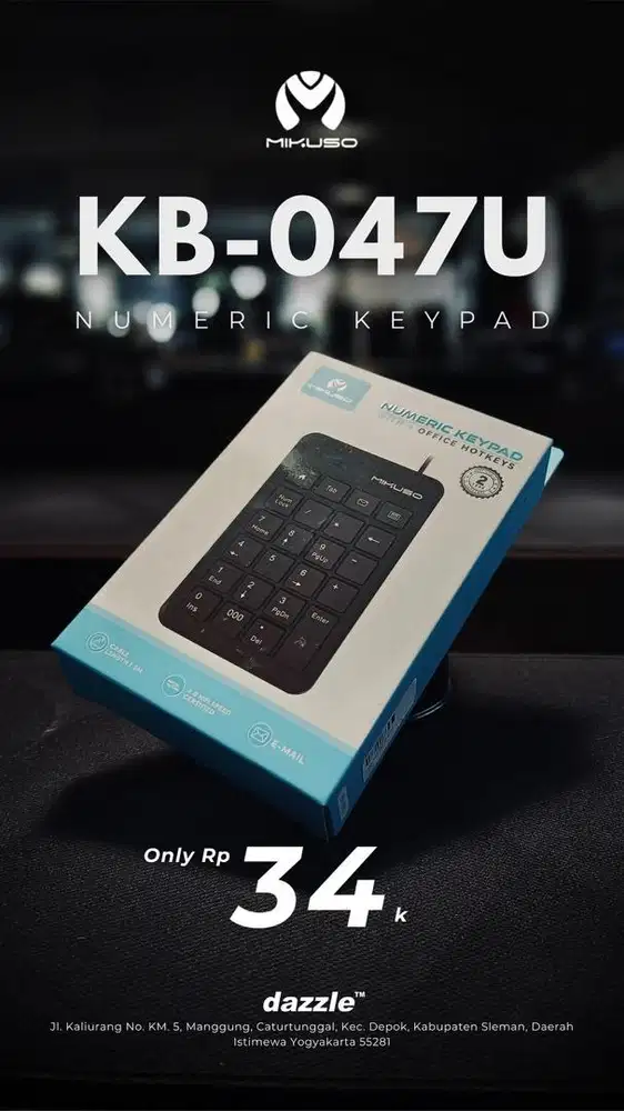 Mikuso KB-047U Numpad