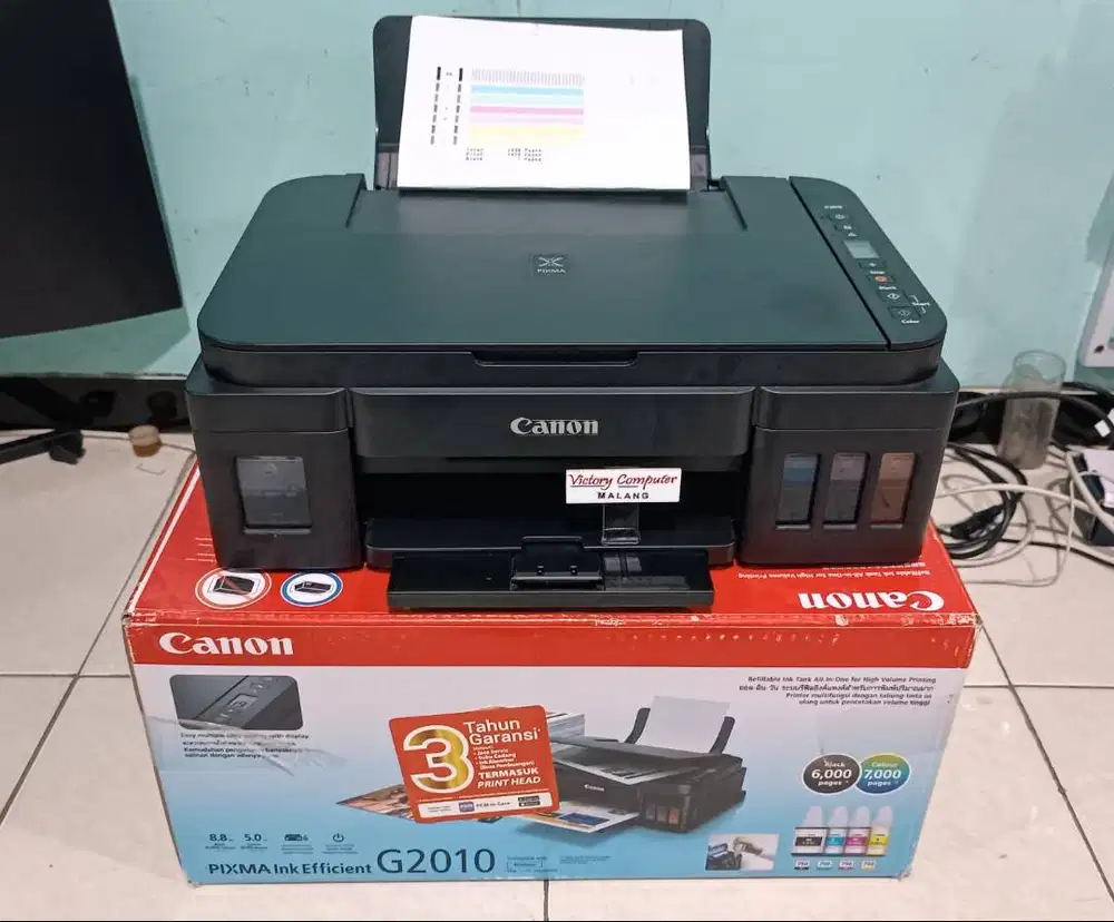 Printer Canon G2010 Multifungsi print scan copy mulus