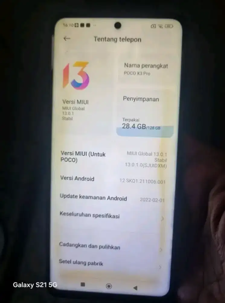 Pocophone X3 Pro 6+2 internal 128