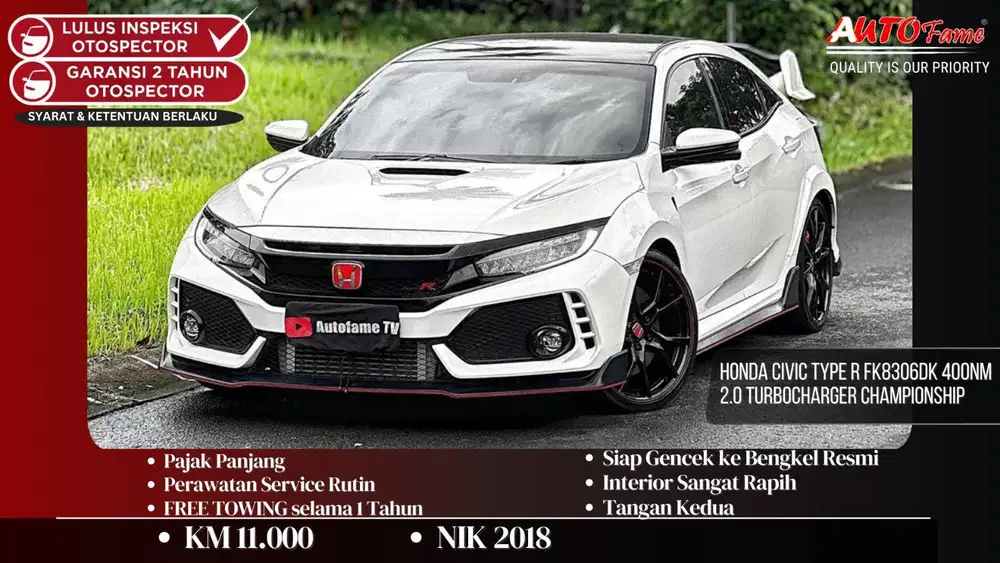 KM 11RB  KM 11.000 Honda Civic Type R FK8 NIK 2019 306dk 400Nm 2.0 Tur