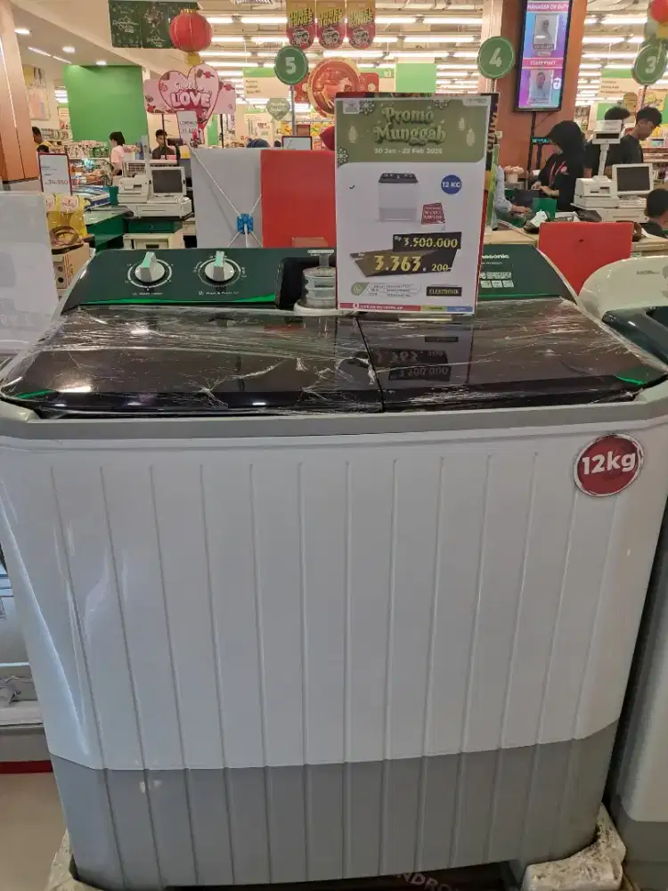 MESIN CUCI PANASONIC 12KG NAW125F PROMO TANPA DP