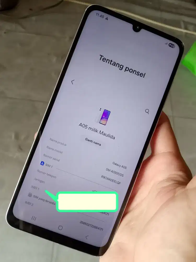 Samsung a05 6/128gb lengkap