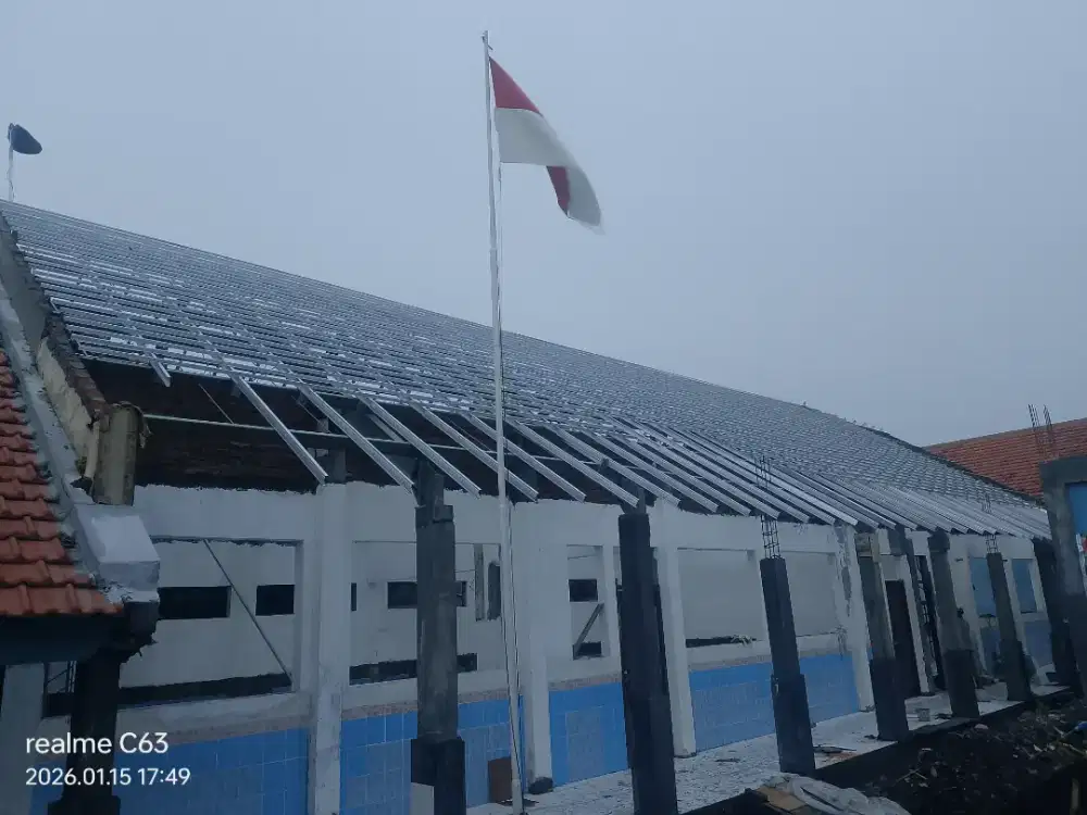 Atap bajaringan, plafond partisi, pvc