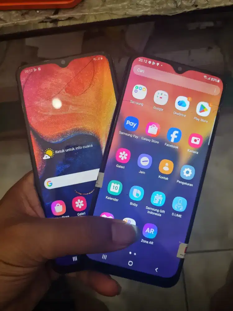 Hp samsung a50 4/64 minusan ada 2 unit