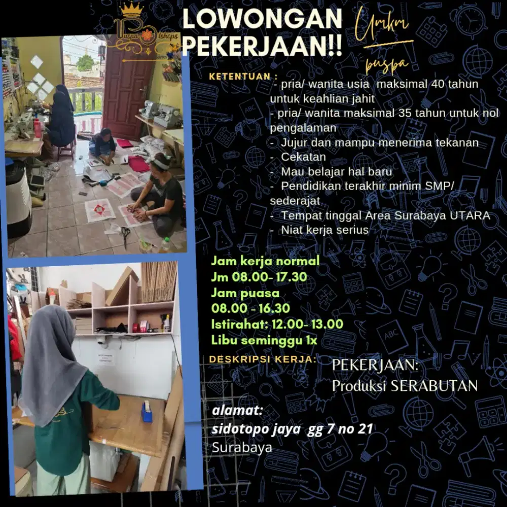 Dibutuhkan pekerja serabutan