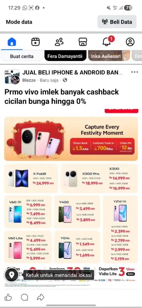 Vivo special price imlek