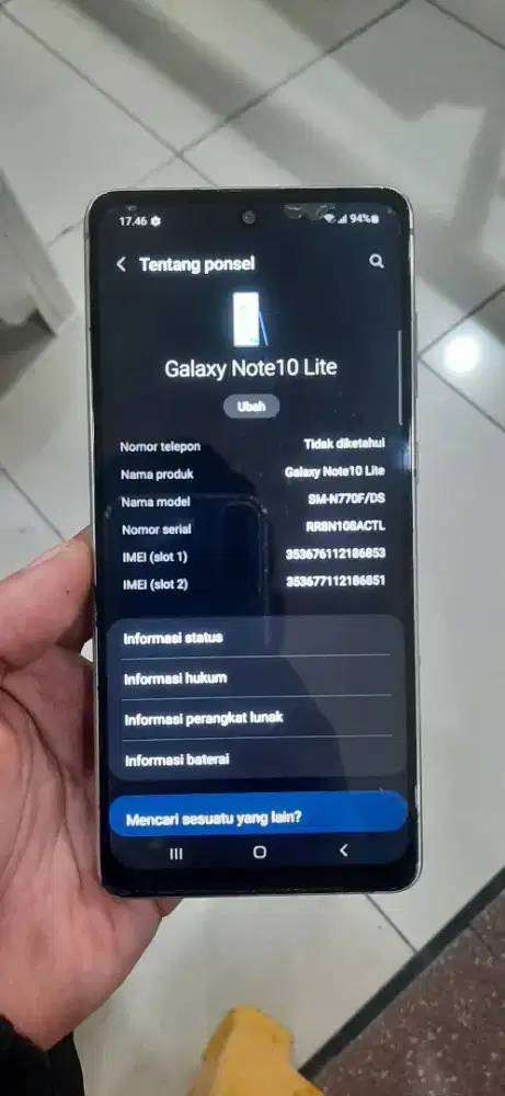 Samsung Note 10 Lite
8/128