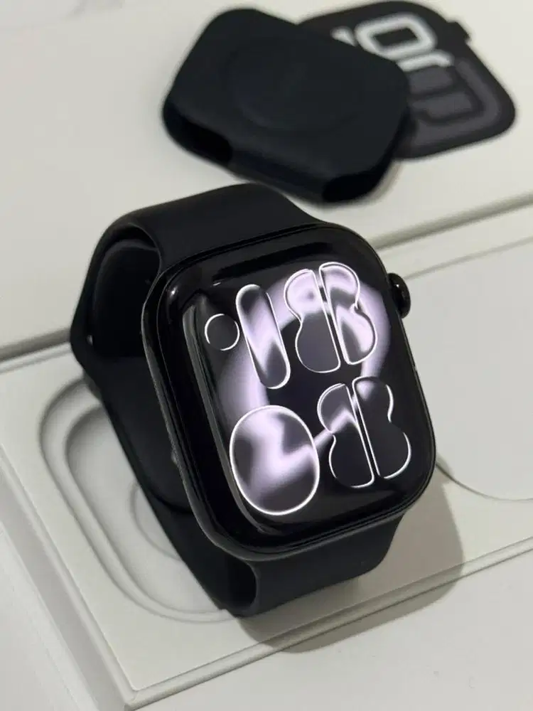 iBox Apple Watch Series 10 46mm Jet Black Fullset IC/B Garansi On 2026