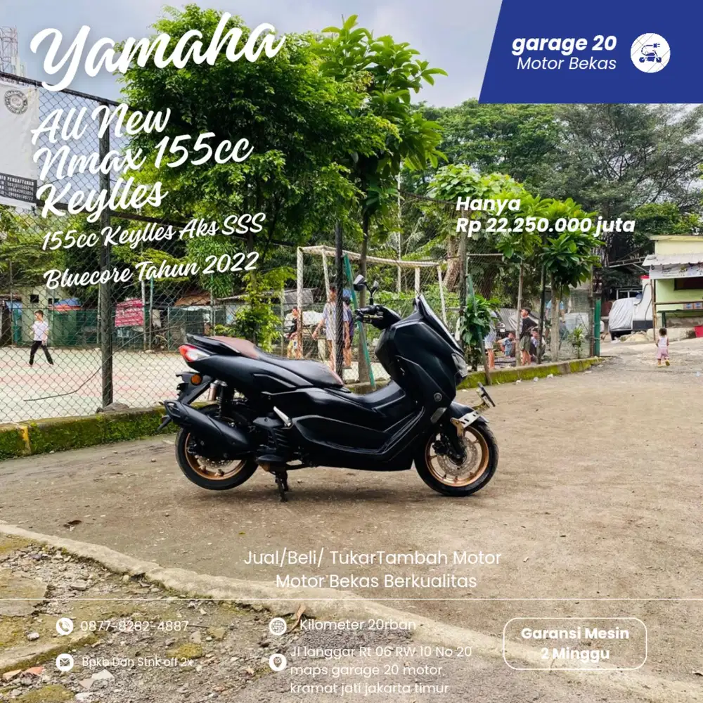 Yamaha Nmax S 155cc Keylles Aks SSS Bluecore Tahun 2022 Pajak off
