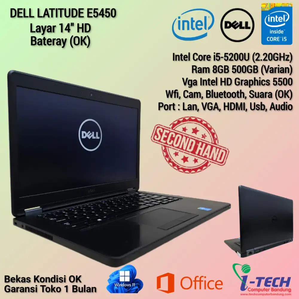 LAPTOP DELL LATITUDE E5450 INTEL CORE I5 GEN5 | INTEL CORE I7 GEN5