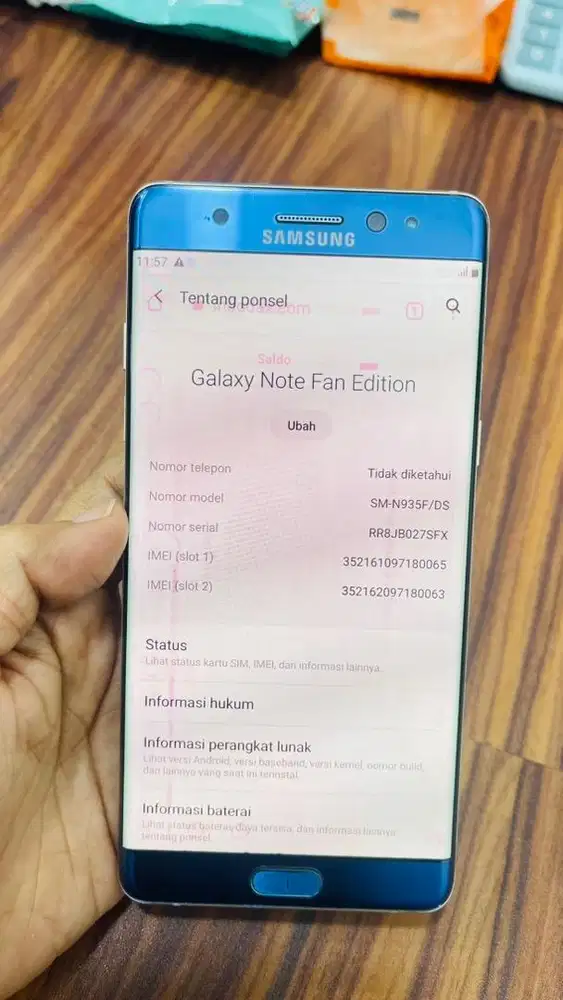 Samsung galaxy note fan edition