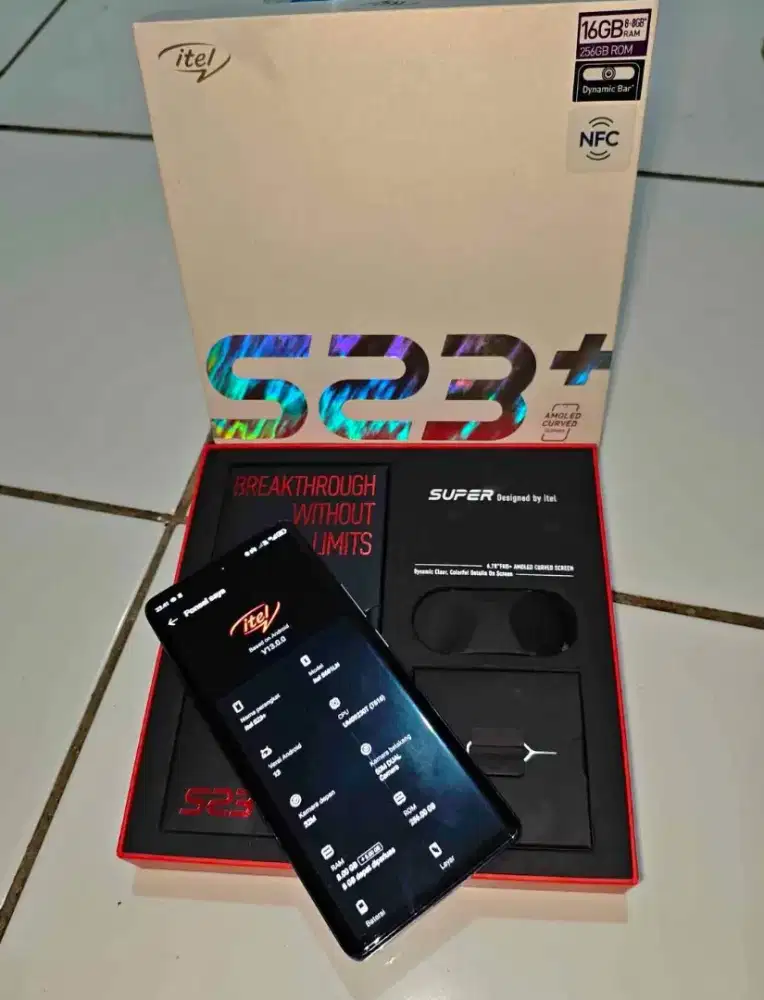 Hp Itel S 23+ Ram 8/256 GB fullset