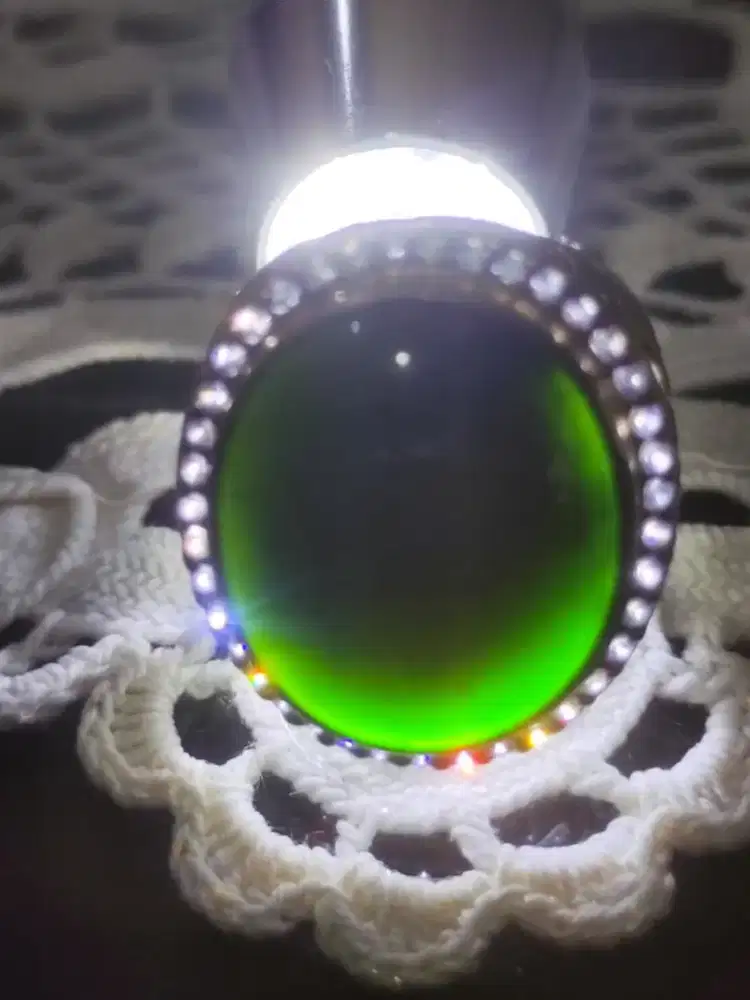 Bacan ring perak microsetting