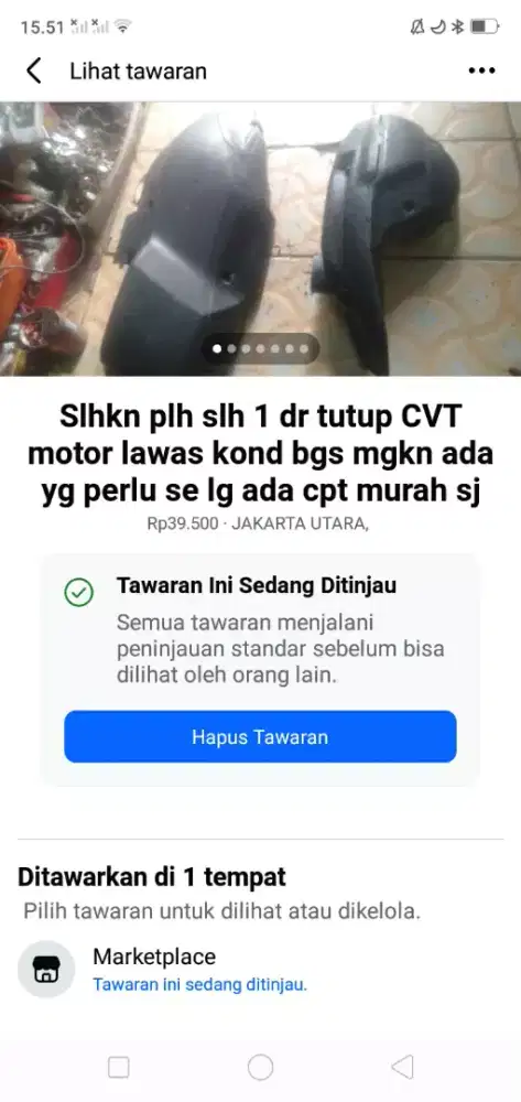 Slhkn lh slh 1 dr kelengkapan sepeda/motor lawas kond bgs hrg murah sj