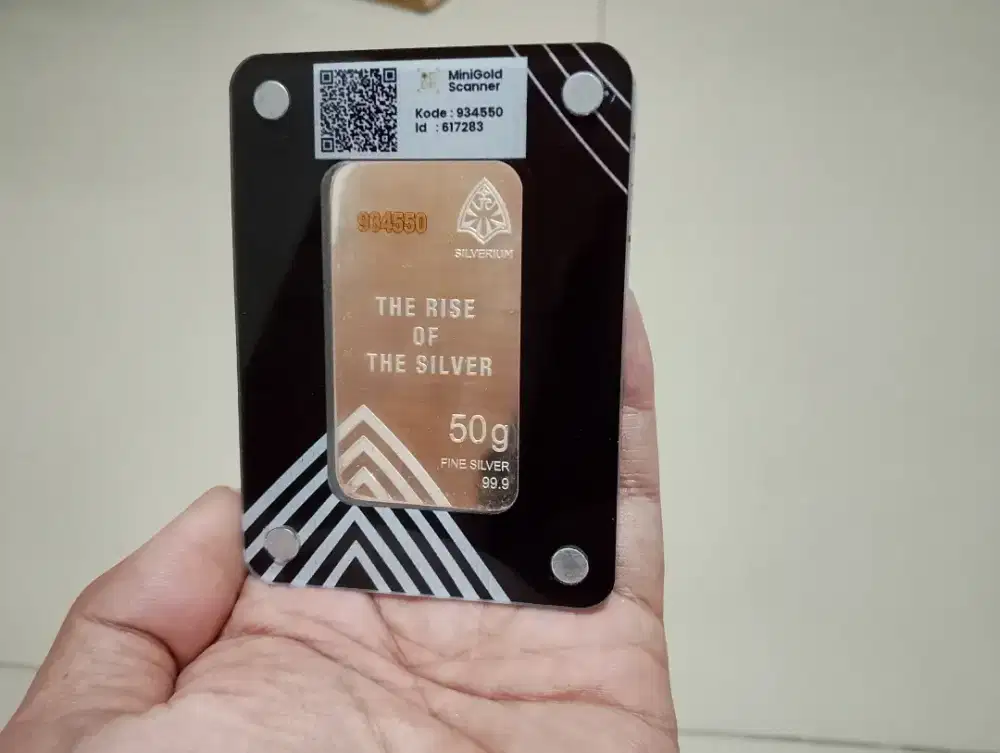 Perak batangan silverium 50 gram