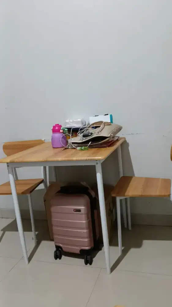 Set Meja Makan Kursi 2pcs Selma