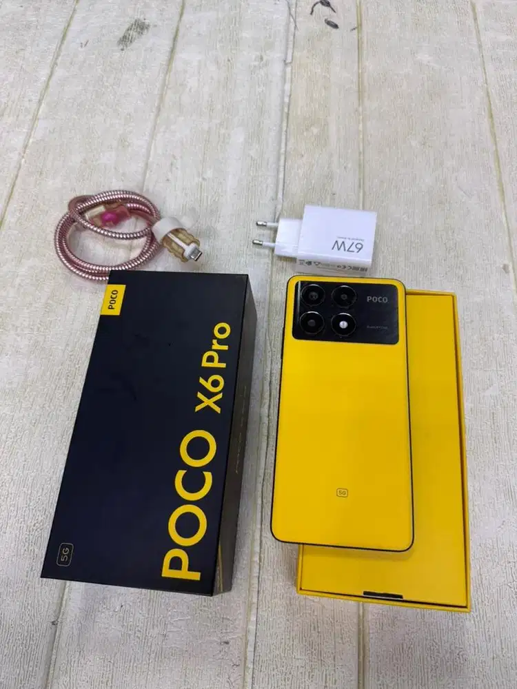 POCO X6 PRO 5G 12/512gb second like new garansi resmi