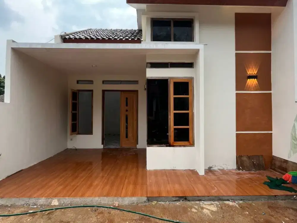 RUMAH MINIMALIS 2 KAMAR DI LOKASI STRATEGIS DEKAT STASUN KRL DAN JALAN UTAMA MULAI DARI 215 JUTAAN