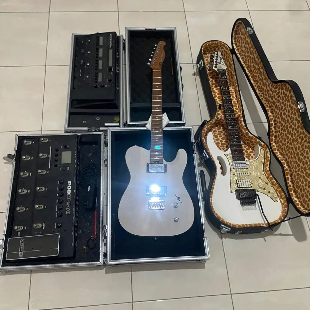 Borongan 2 gitar dan 2 efek digital: