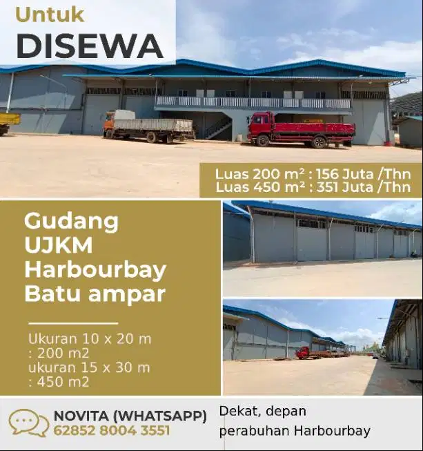 Gudang UJKM Harbourbay  Batu ampar