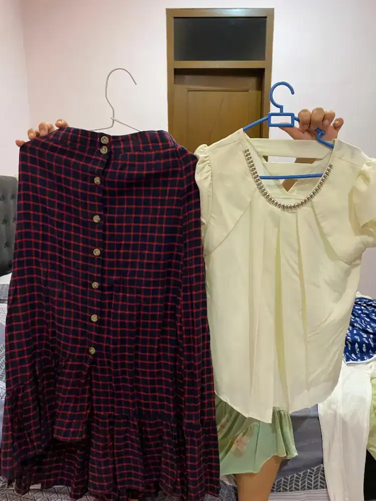 Gaun drees wanita dres